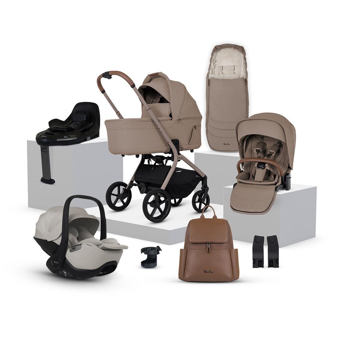 Silver Cross Breez Ultimate 360 Bundle-Travel Systems-Champagne- | Natural Baby Shower