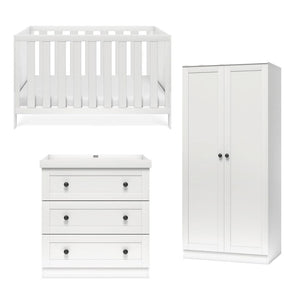 Silver Cross Bromley 3 Piece Room Set - White-Nursery Sets-White-No Mattress | Natural Baby Shower