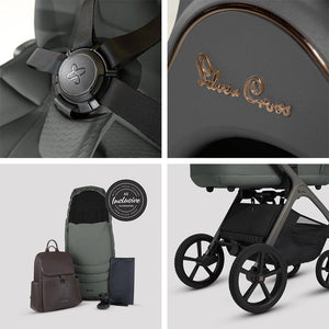Silver Cross Cove Pushchair Accessory Bundle - Pewter-Strollers-Pewter- | Natural Baby Shower