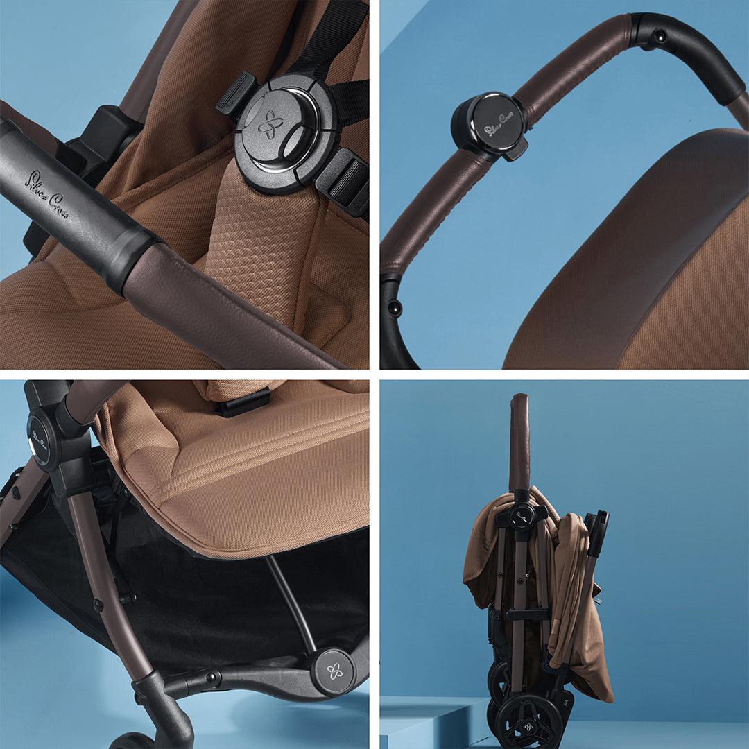 Silver Cross Jet 5 Pushchair - Cinnamon-Strollers-Cinnamon-No Footmuff | Natural Baby Shower