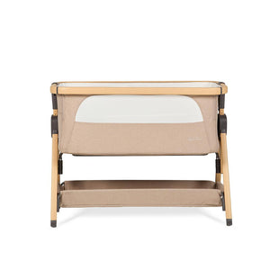 Silver Cross Lunar Bedside Crib - Oatmeal-Bedside Cribs-Oatmeal- | Natural Baby Shower