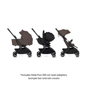 Silver Cross Nia Glide Travel System-Travel Systems-Champagne- | Natural Baby Shower