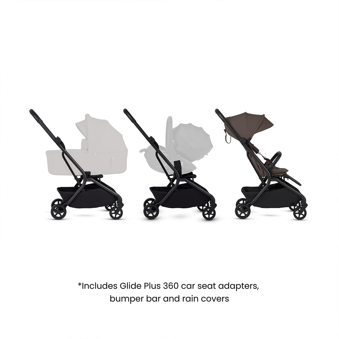 Silver Cross Nia Stroller - Chocolate-Strollers-No Carrycot- | Natural Baby Shower