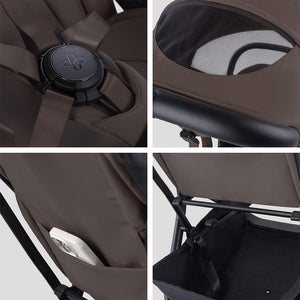 Silver Cross Nia Stroller - Chocolate-Strollers-No Carrycot- | Natural Baby Shower