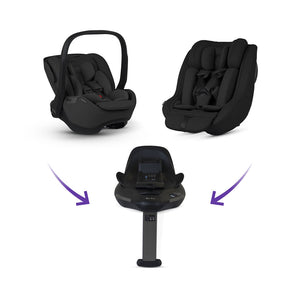 Silver Cross Reef 2 SPECIAL EDITION Ultimate Family 360 Bundle-Travel Systems-Frappe-Iconic Black | Natural Baby Shower