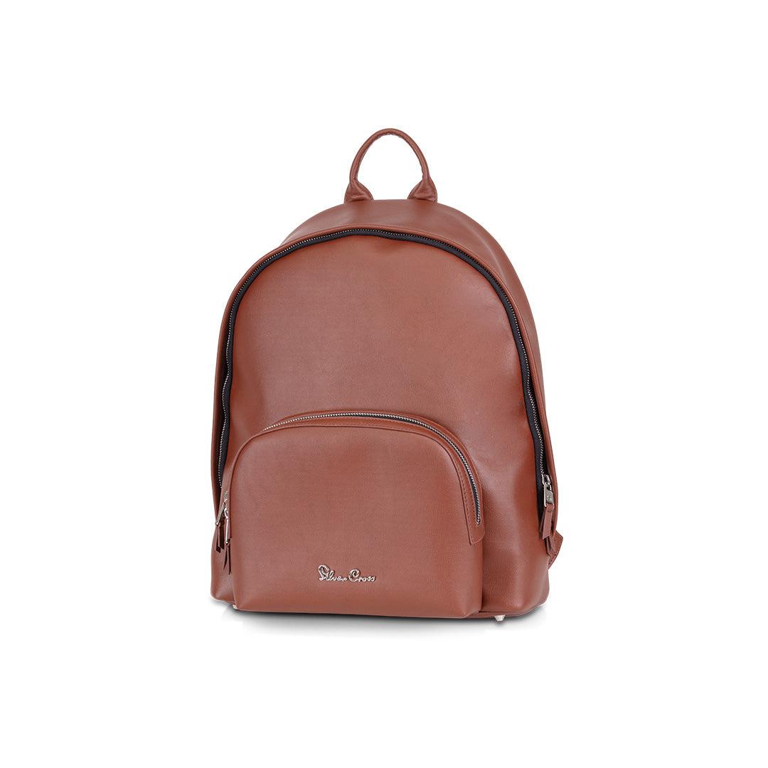 Silver Cross Vegan Leather Changing Rucksack - Tan-Changing Bags- | Natural Baby Shower
