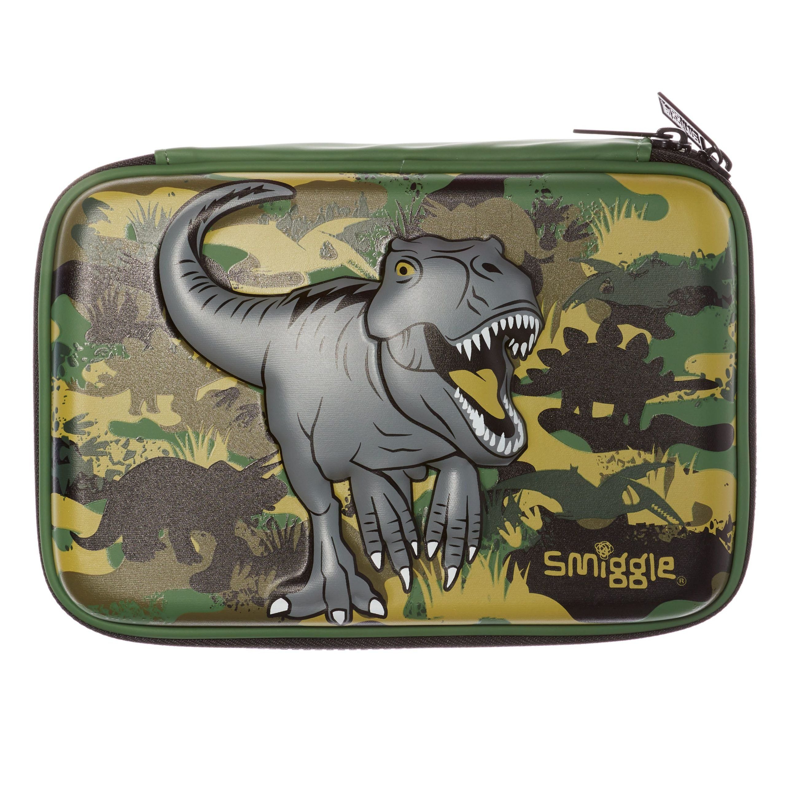 Smiggle - 3D Kabartmalı Hardtop Dinossi Özel Tasarım Kalem Kutusu