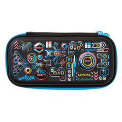 Smiggle - 3D Kabartmalı Hardtop Siyah Küçük Kalem Kutusu