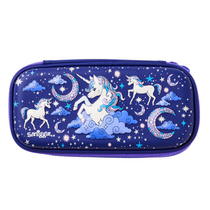 Smiggle - 3D Kabartmalı Hardtop Unicorn Küçük Kalem Kutusu