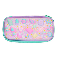 Smiggle - 3D Kabartmalı Hardtop Wondrous Dondurma Desenli Pembe Kalem Kutusu