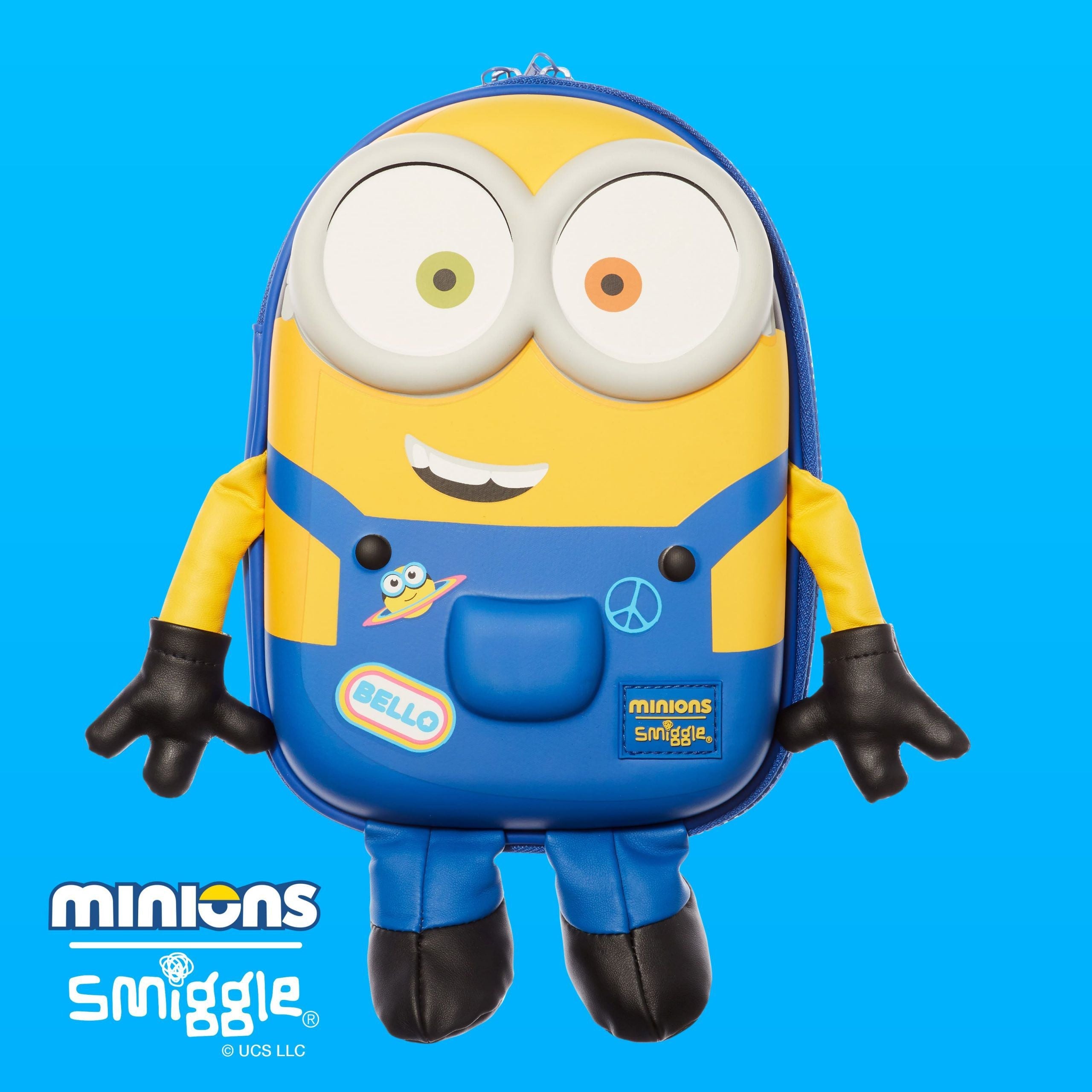 Smiggle - 3D Kabartmalı Minions Hardtop Kalem Kutusu