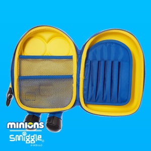 Smiggle - 3D Kabartmalı Minions Hardtop Kalem Kutusu