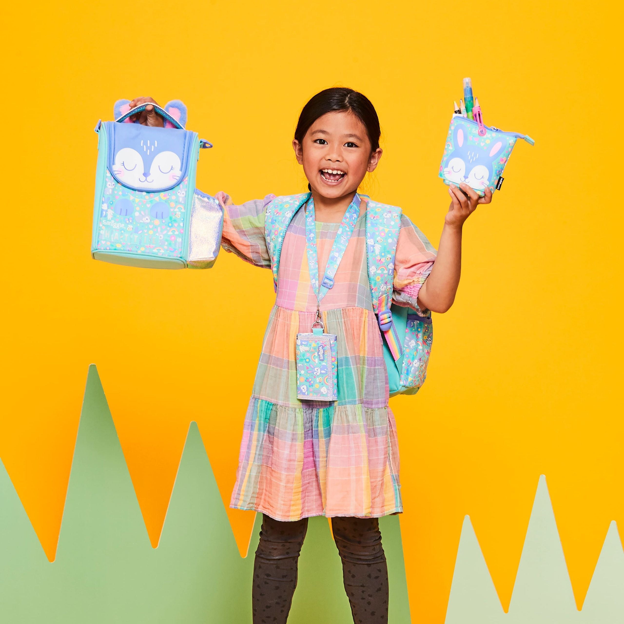 Smiggle - Animalia Kalem Kutusu ve Standı