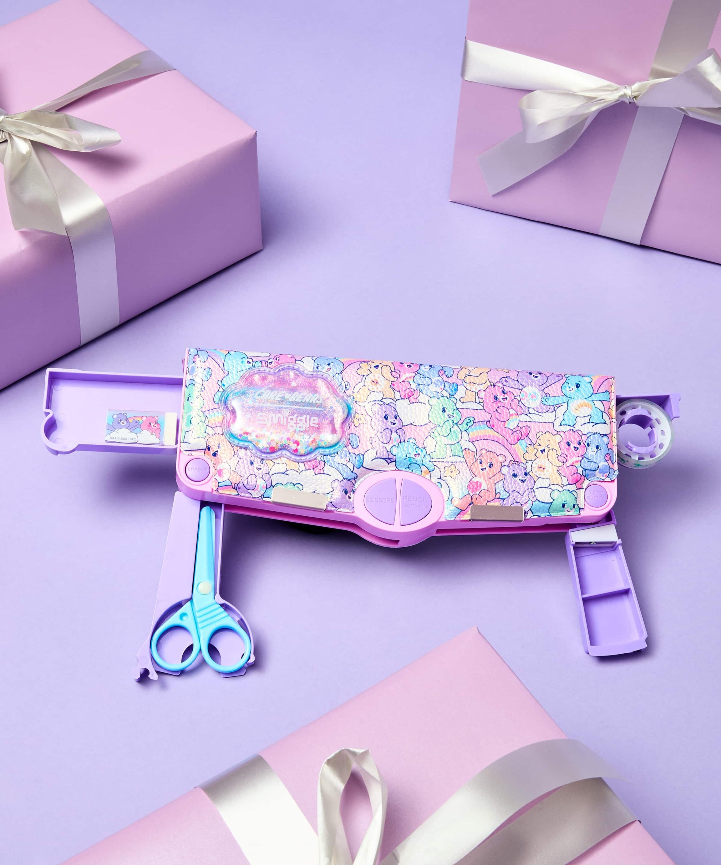 Smiggle - Bären Poput Automatischer Stiftkasten und Schreibwarenset