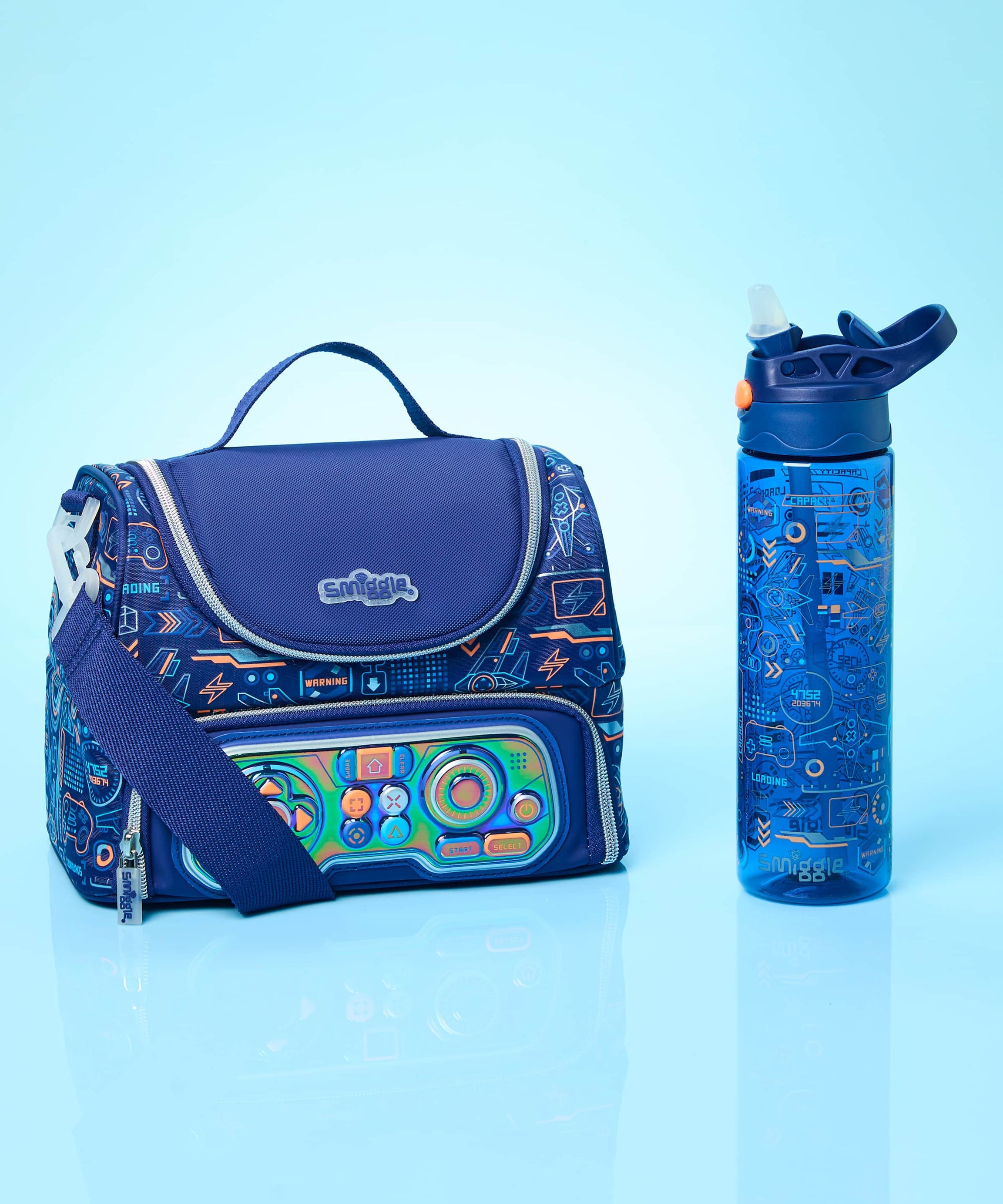 Smiggle - Beta 双层带挂钩便当包