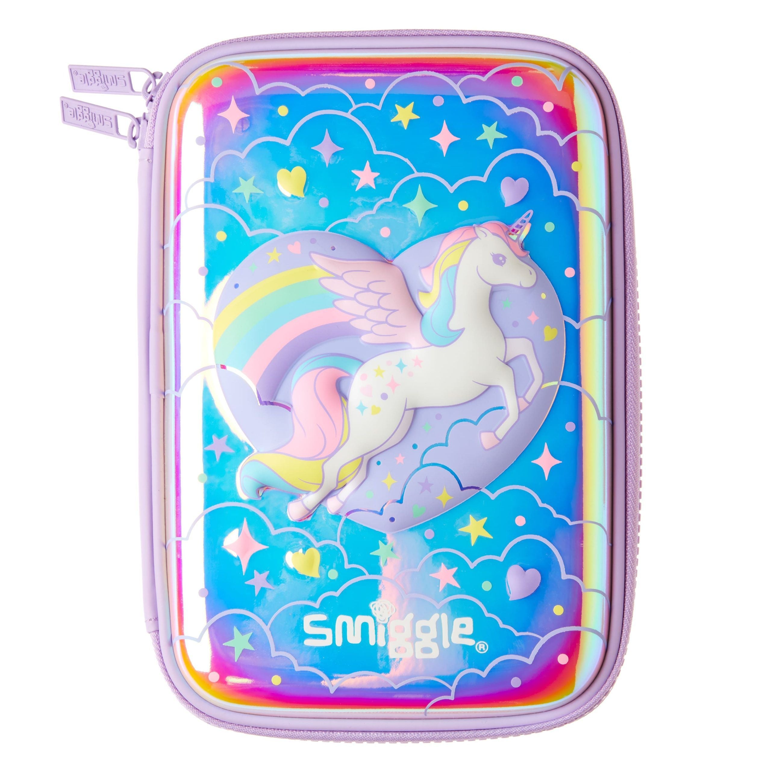 Smiggle - Beyond 3D Kabartmalı Unicorn Kalem Kutusu