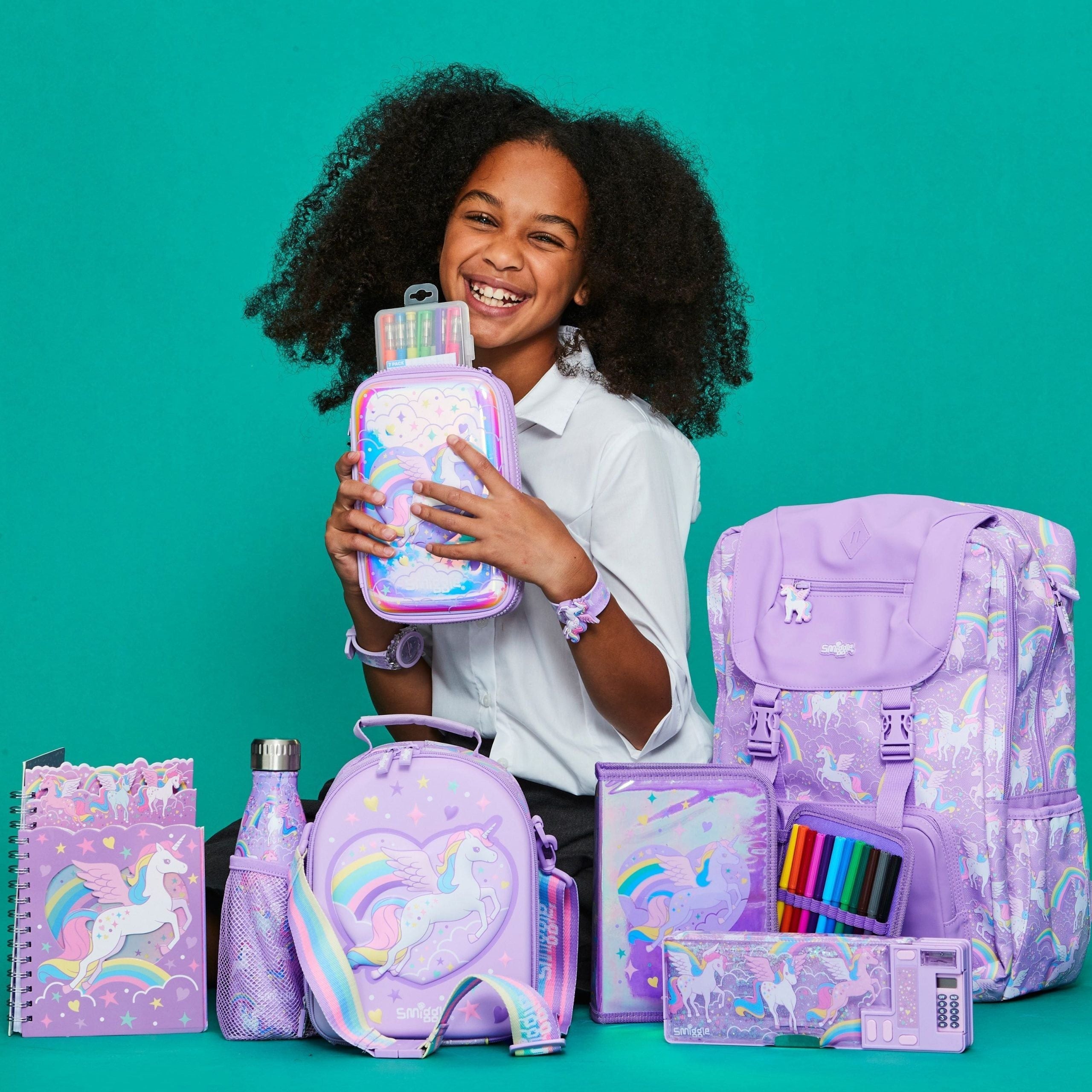 Smiggle - Beyond 3D Kabartmalı Unicorn Kalem Kutusu
