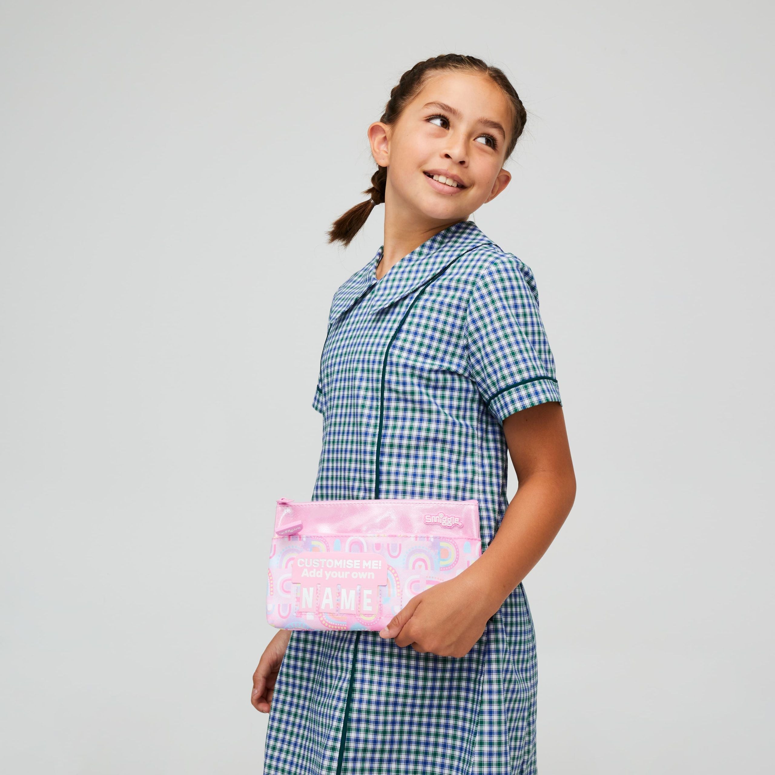 Smiggle - Bright Side İsimlikle Kalem Kutusu ve El Çantası