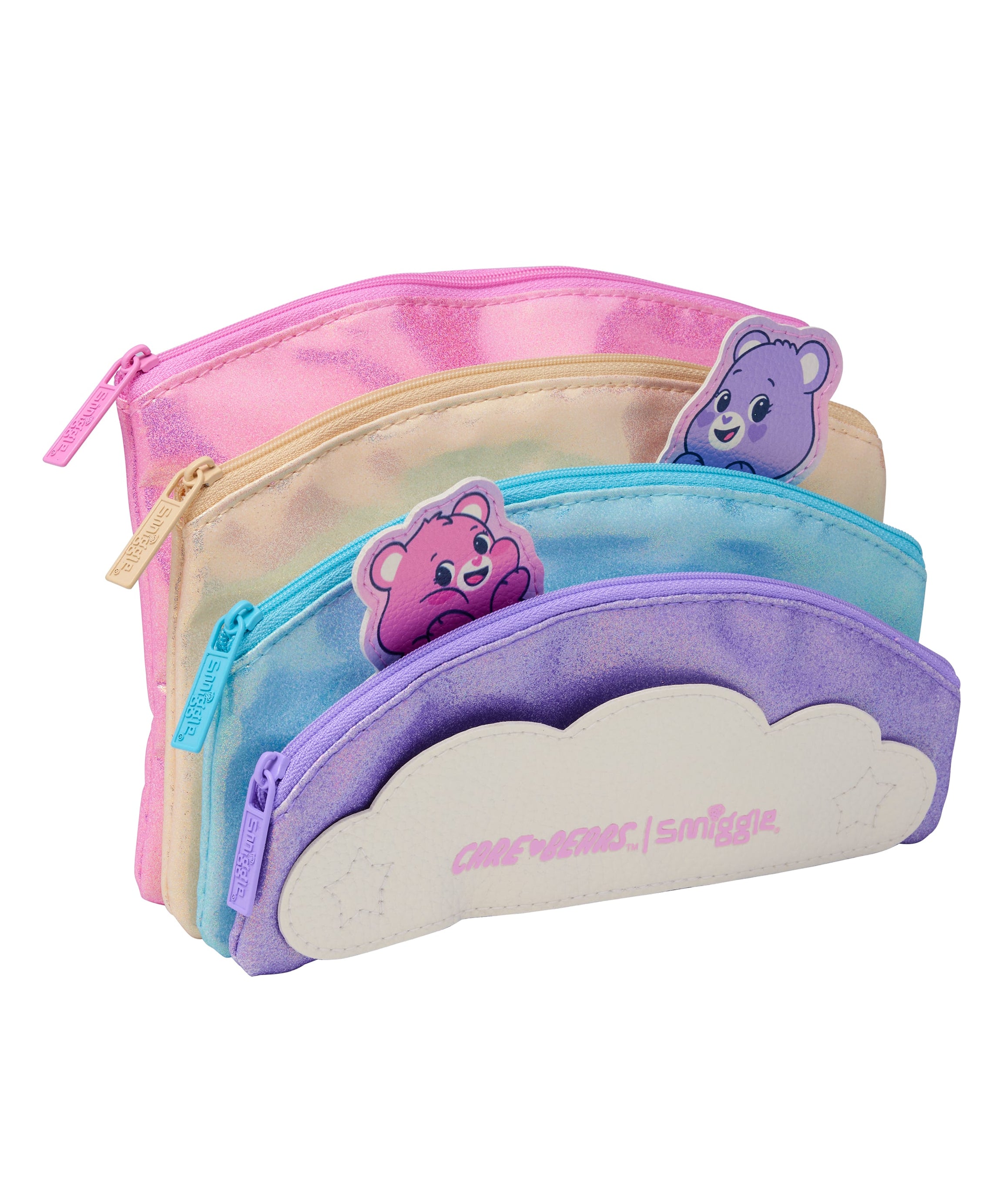 Smiggle - Care Bears Multi-Pocket Pencil Case