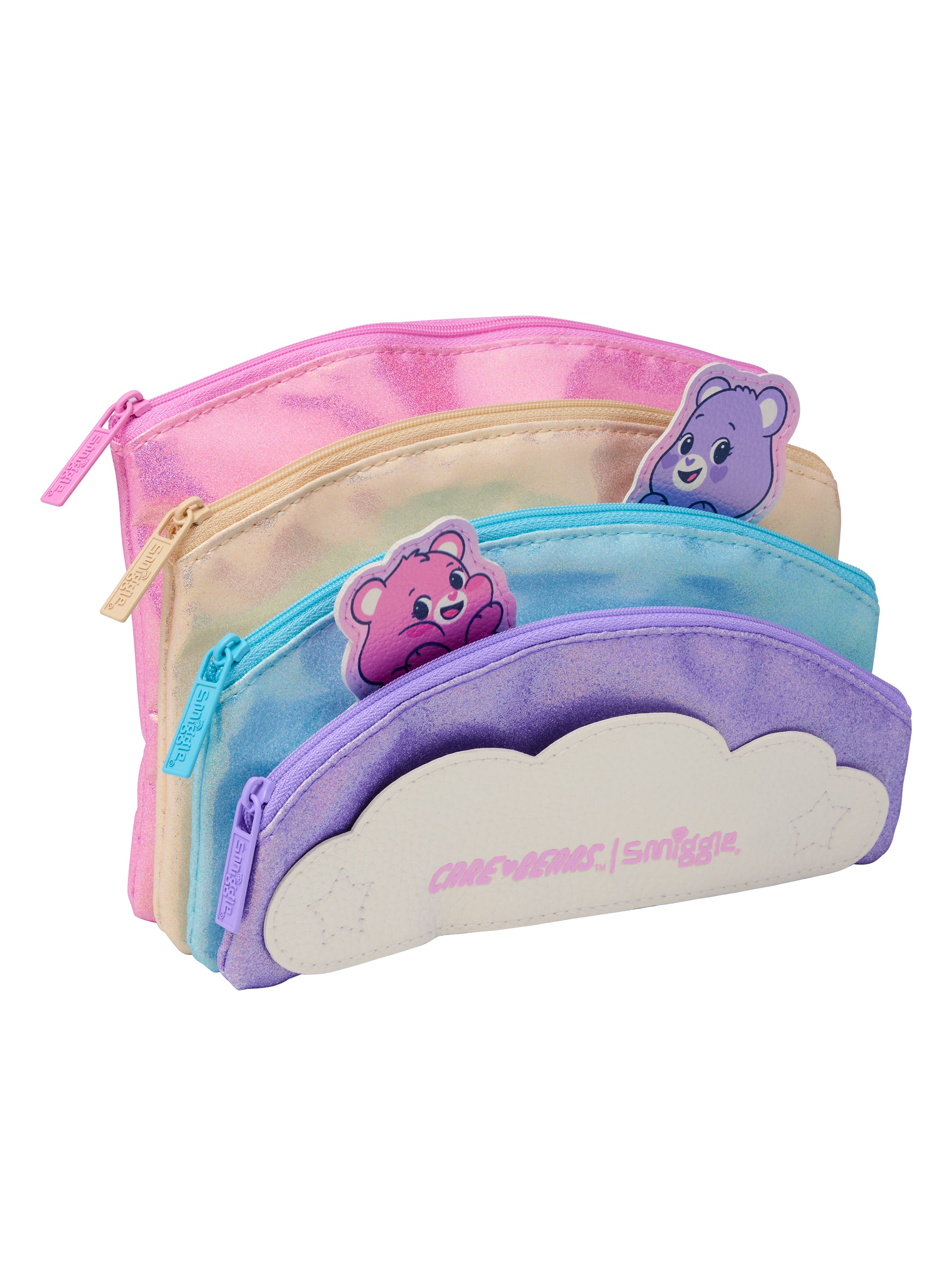 Smiggle - Care Bears Multi-Pocket Pencil Case