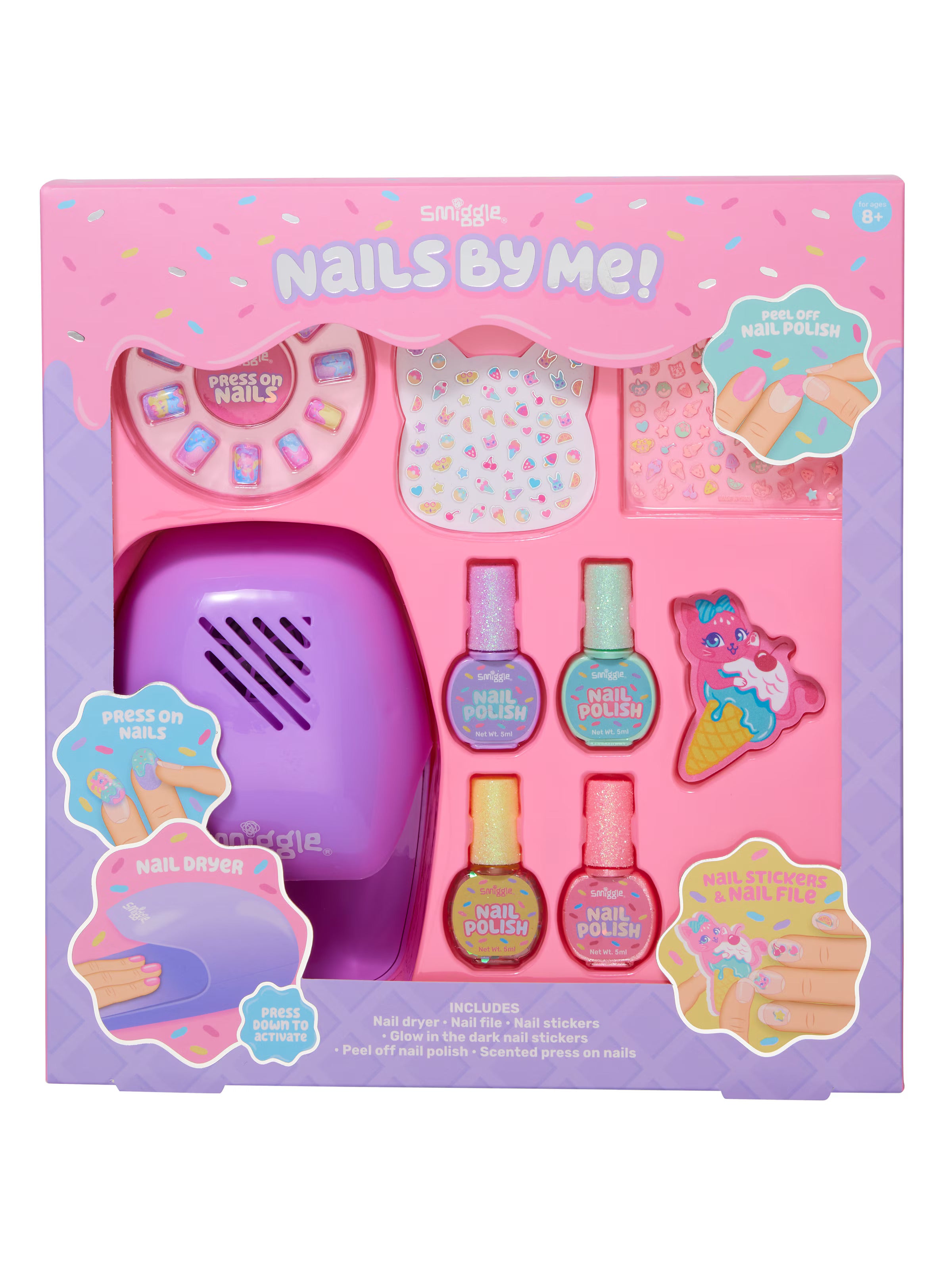 Smiggle - Çocuk Tırnak Tasarım Seti