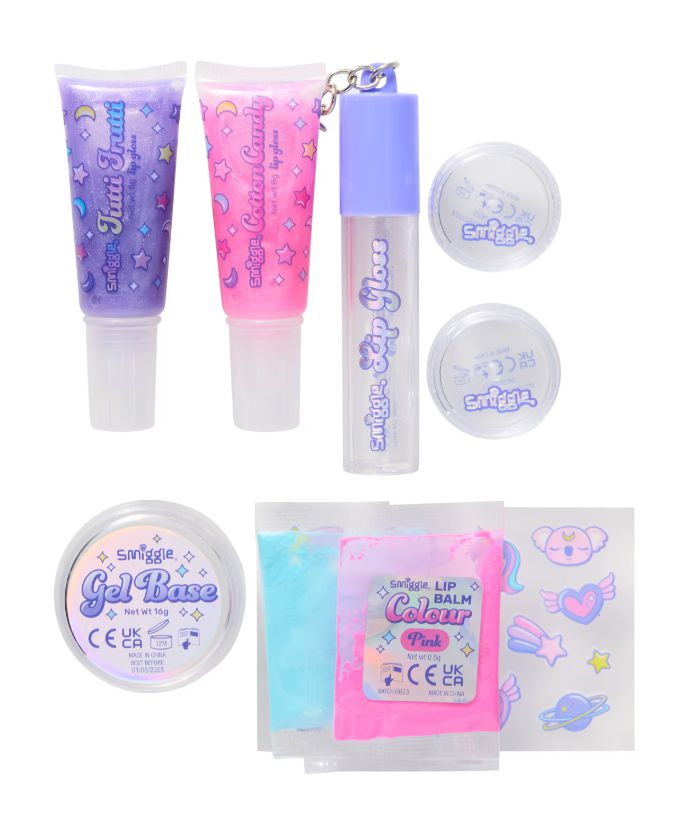 Smiggle - Çocuk Simli Dudak Parlatıcı Seti - Dinossi