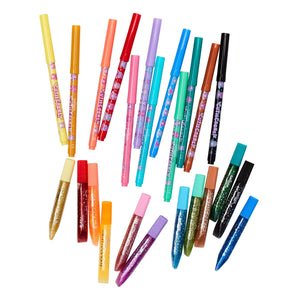 Smiggle - Cutiecorns Scented Highlighters and Glitter Sticks Set