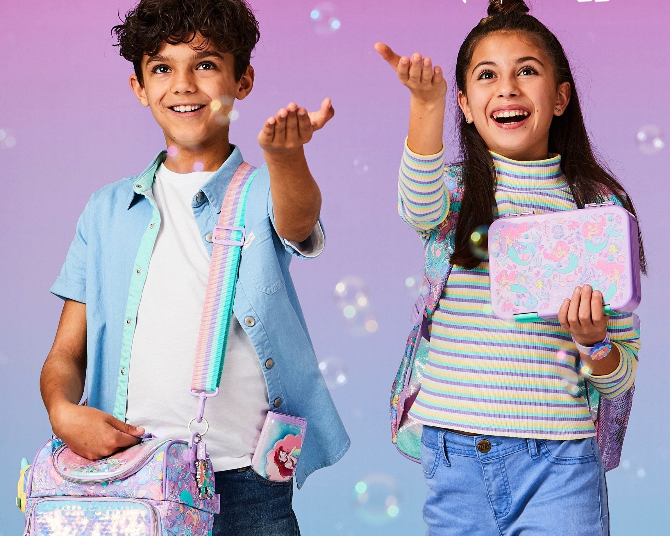 Smiggle - Disney राजकुमारी मध्यम आकार का बेंटो लंच बॉक्स