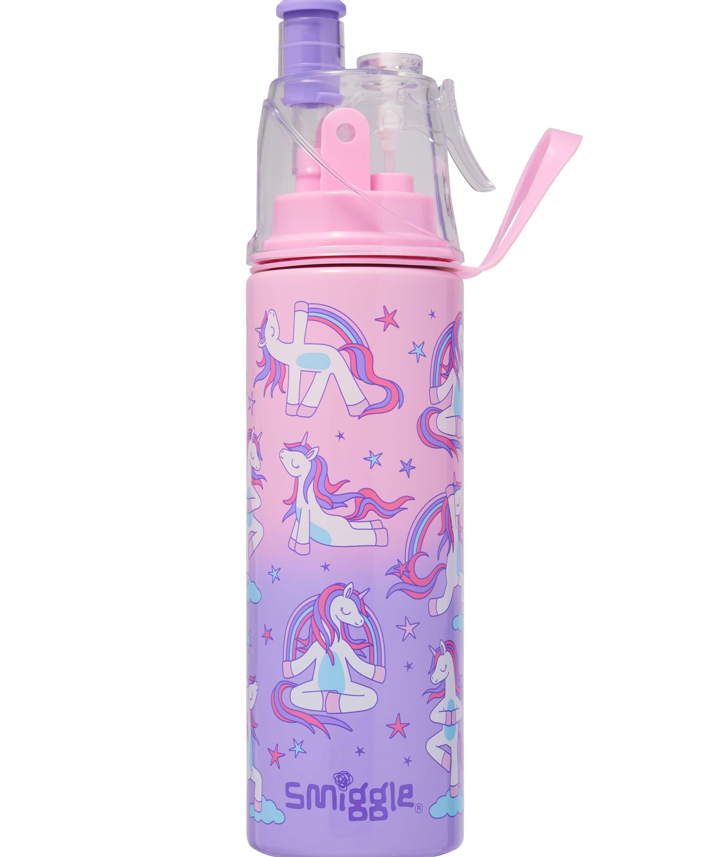 Smiggle - Botella de acero con pulverizador de agua Energize 500ML