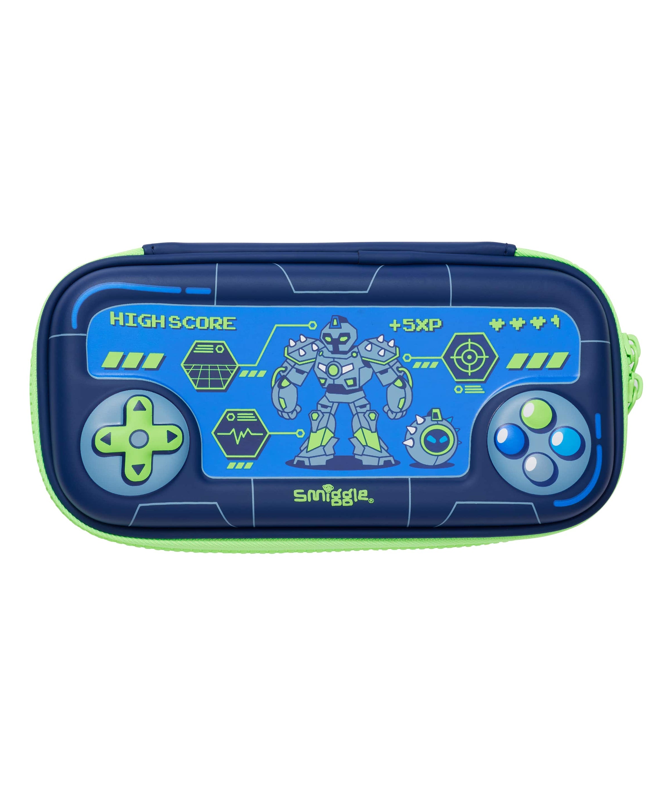 Smiggle - エネルギッシュな小さなハードトップペンケース