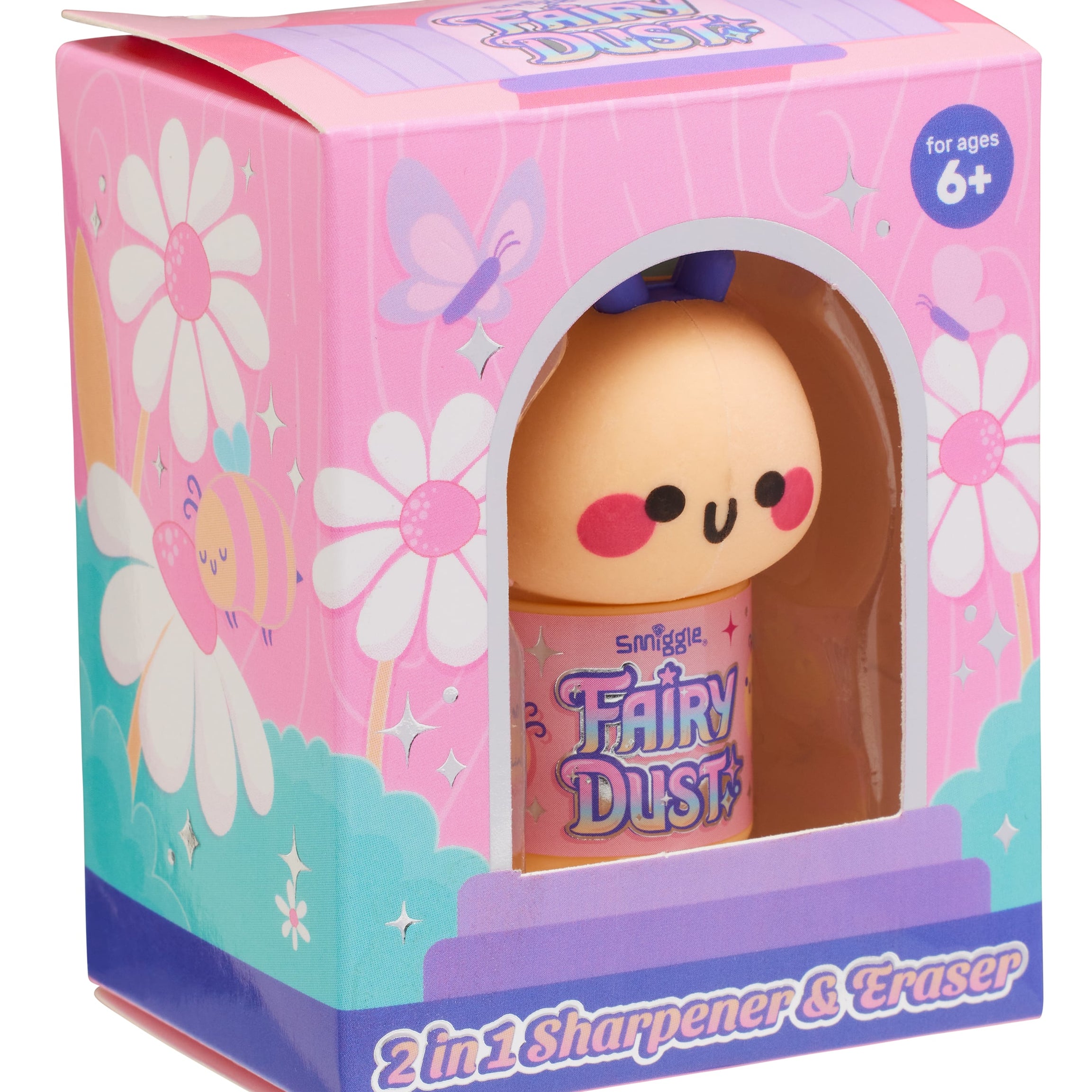 Smiggle - Temperamatite e Gomma 2 in 1 Fairy Dust