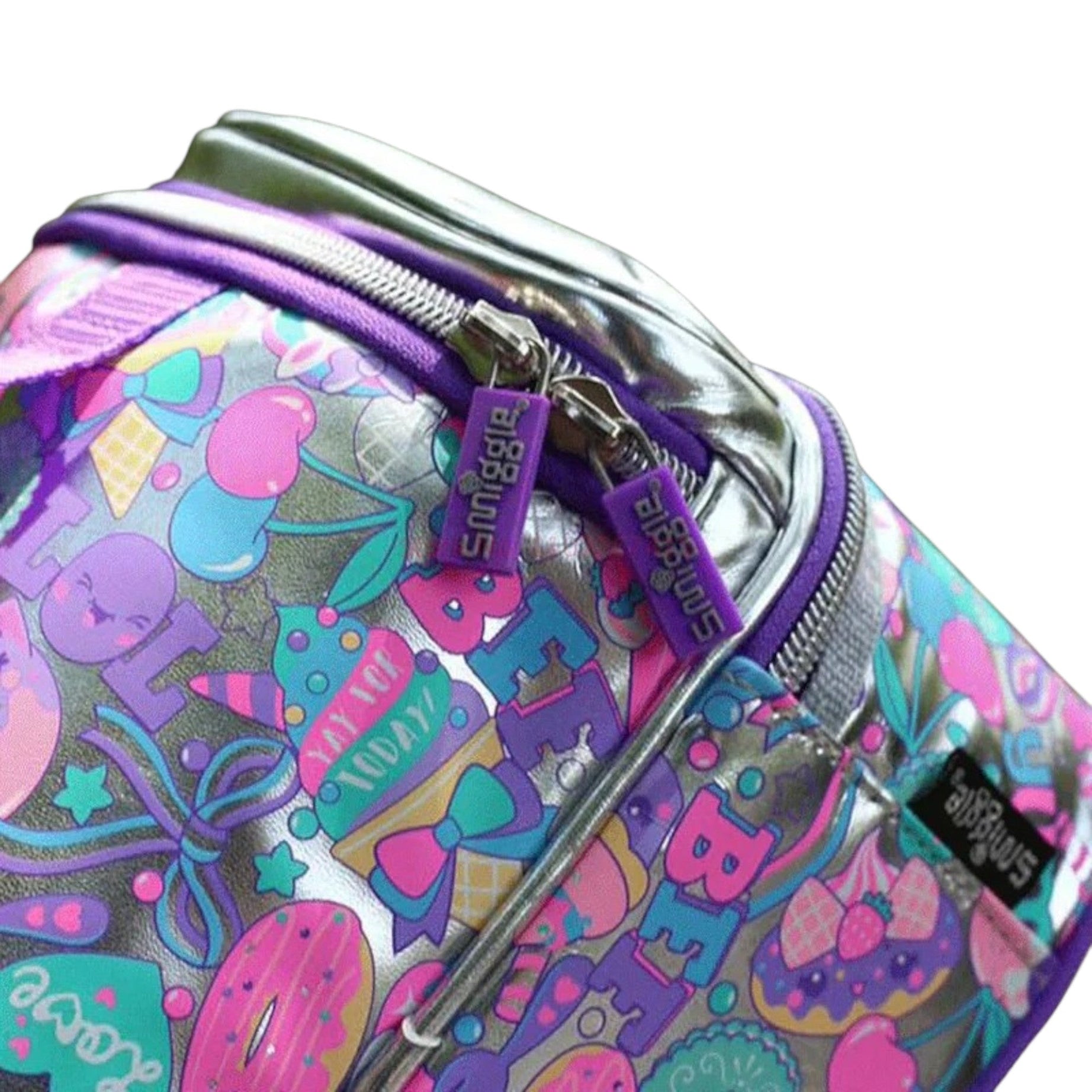 Smiggle - Bolsa de almuerzo doble capa con lentejuelas llamativas