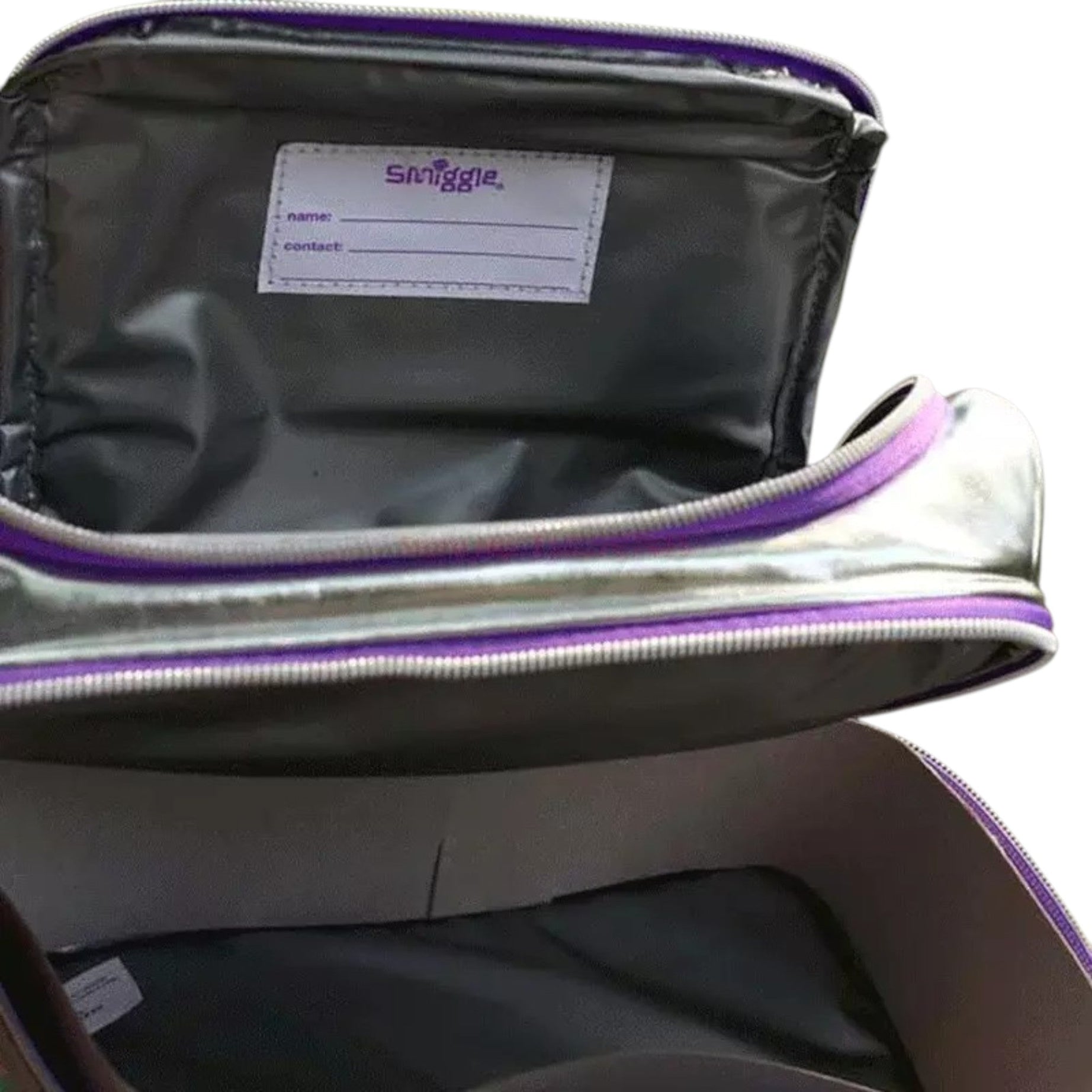 Smiggle - Bolsa de almuerzo doble capa con lentejuelas llamativas