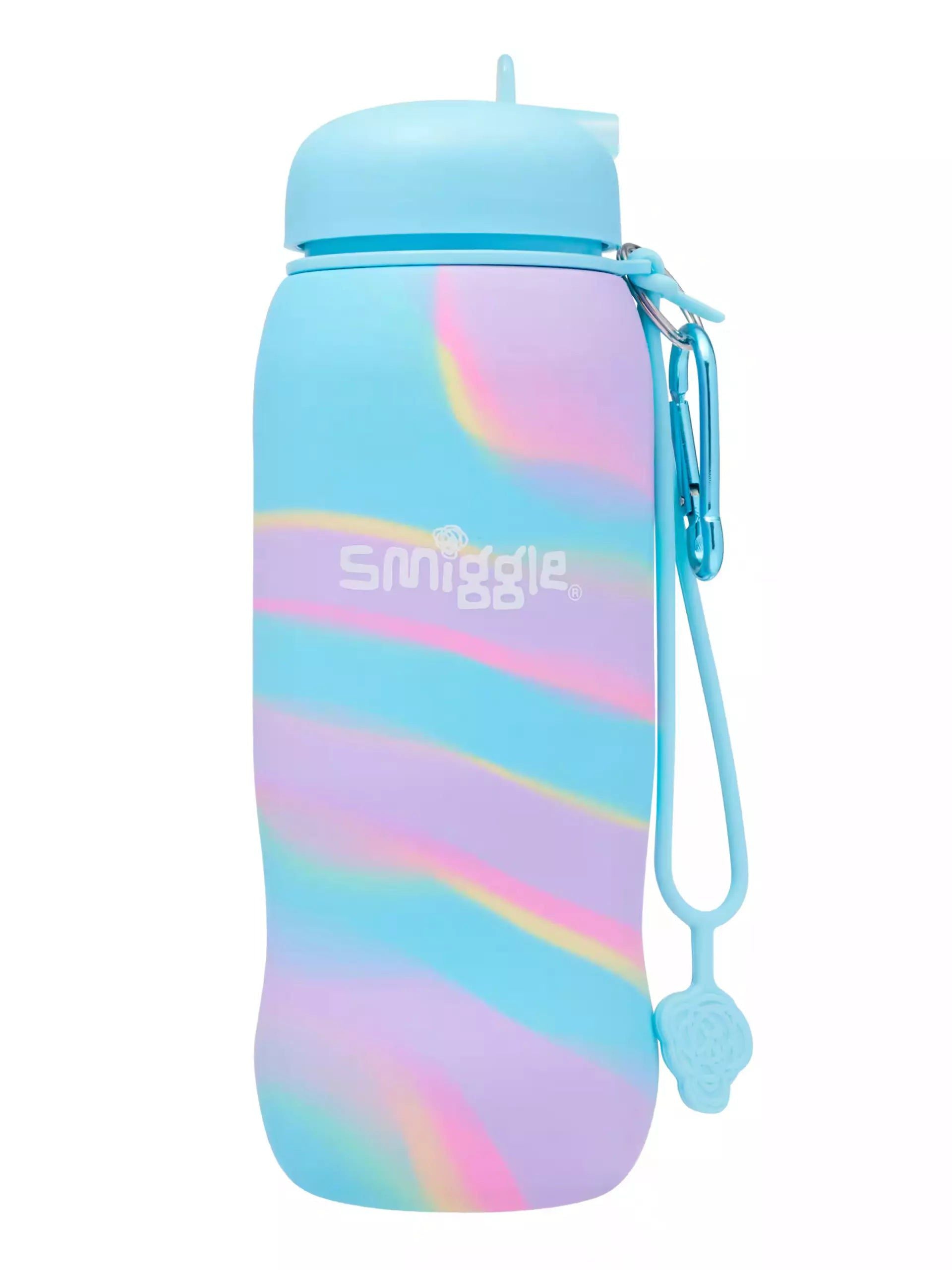 Smiggle – Freestyle Katlanabilir Pipetli 630ML Suluk - Dinossi