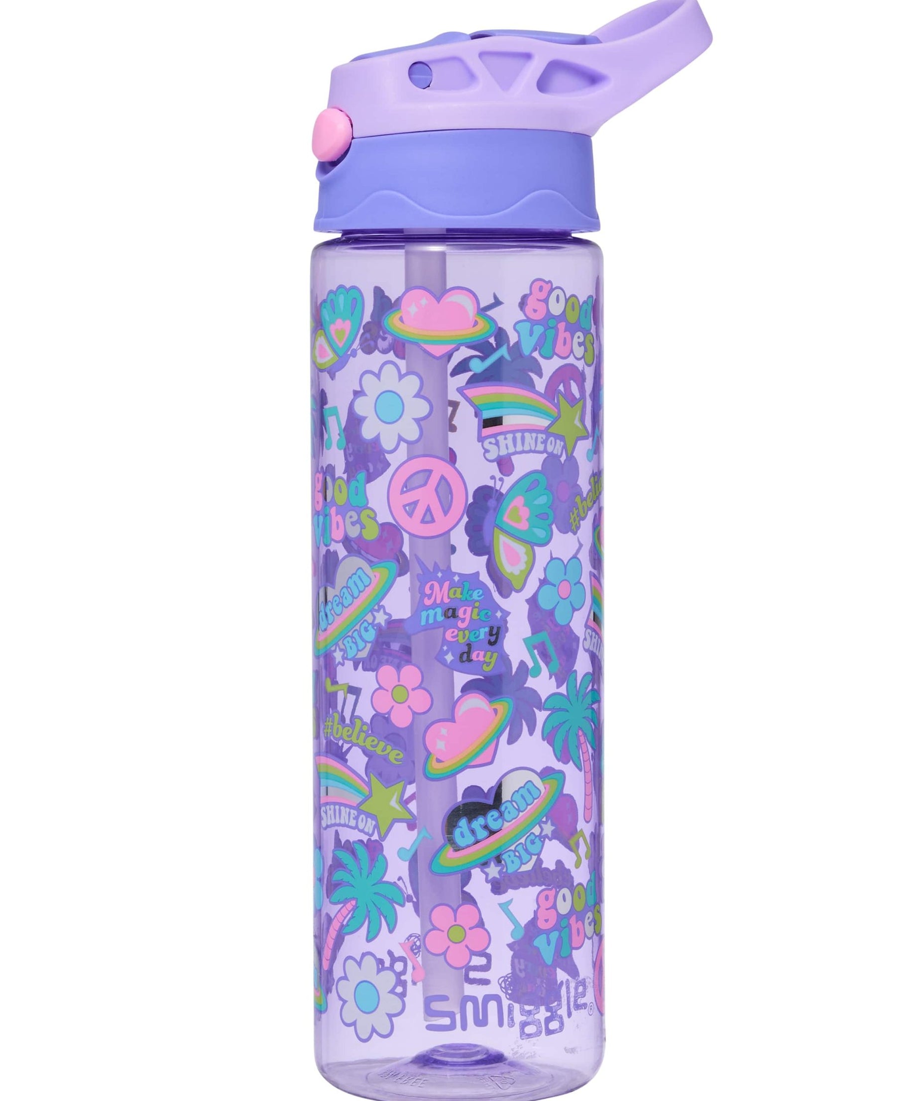 Smiggle - All Stars 650ML Automatic Spout BPA-Free Water Bottle