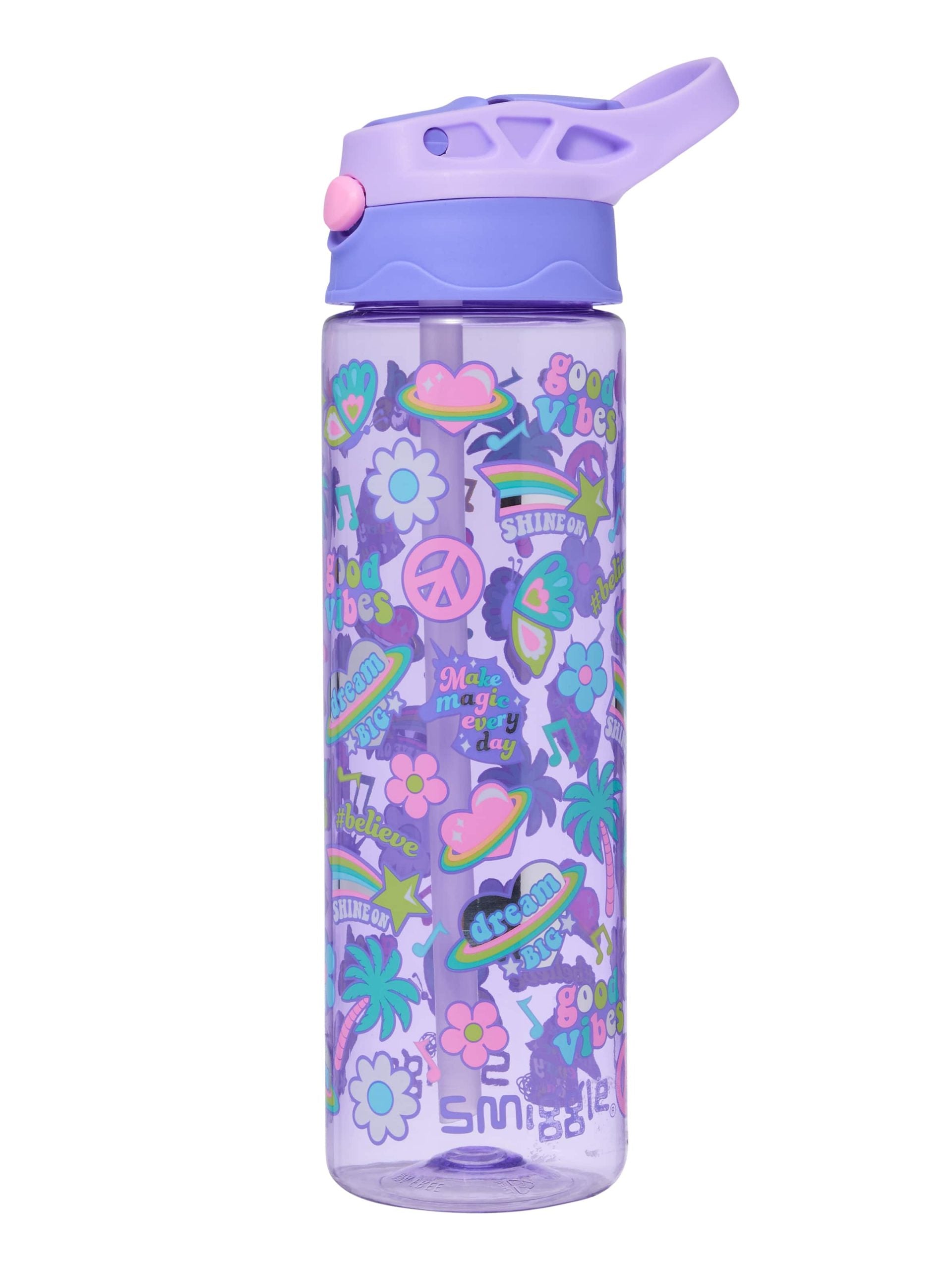 Smiggle - All Stars 650ML Awtomatik na Talahulugan na Walang BPA na Botelya ng Tubig