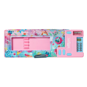 Smiggle - Galaxy Neşeli Hayvanlar Hesap Makineli Pop Out Otomatik Kalem Kutusu