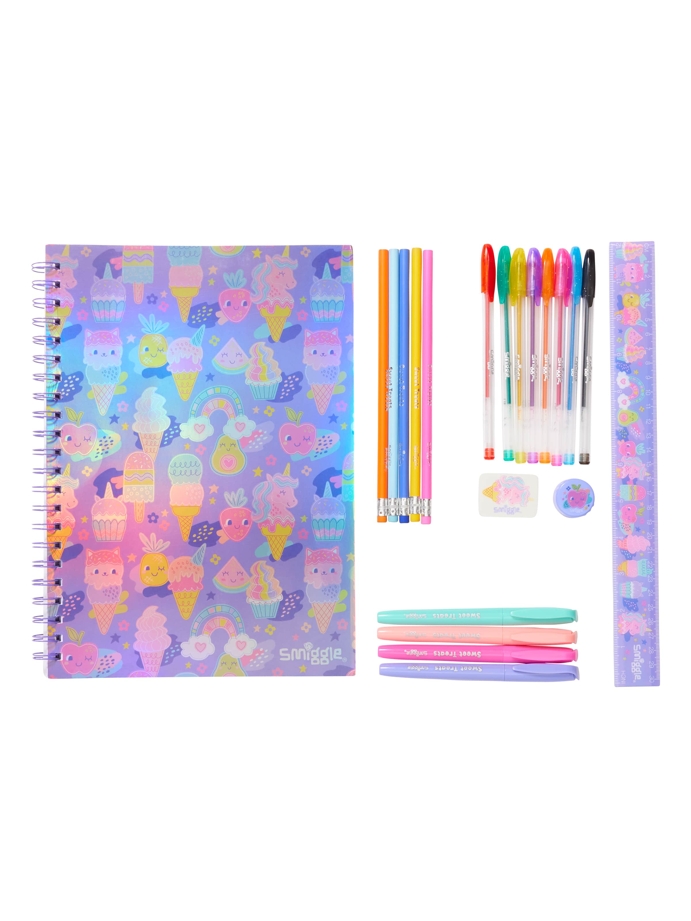 Smiggle - Happy Tales 22 Parça Dev Kırtasiye Seti - Dinossi