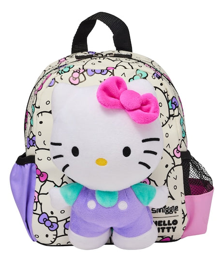 Smiggle - کوله پشتی مهدکودک و مدرسه با اسباب‌بازی قابل جدا شدن هلو کیتی