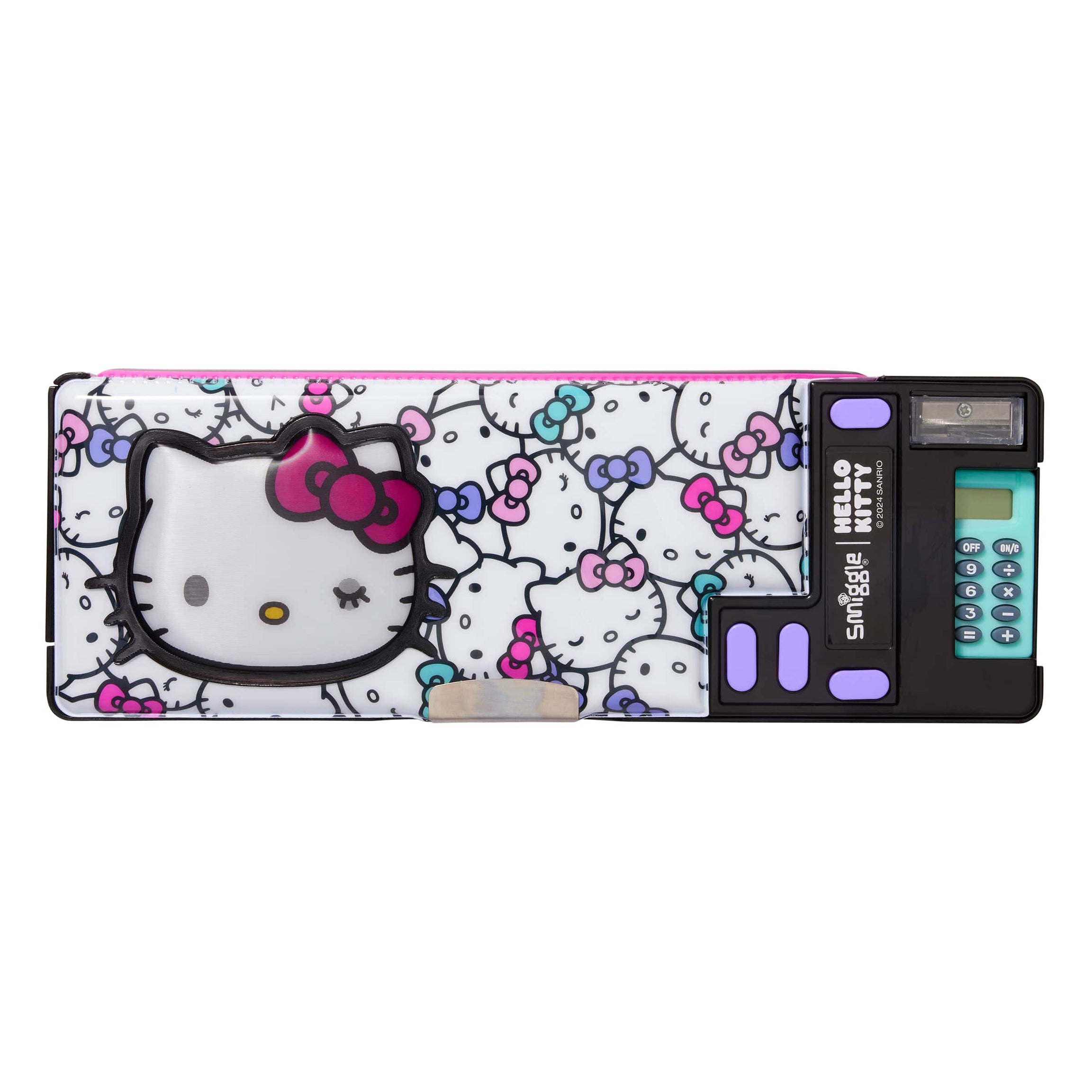 Smiggle - Estojo Automático para Caneta com Calculadora Hello Kitty