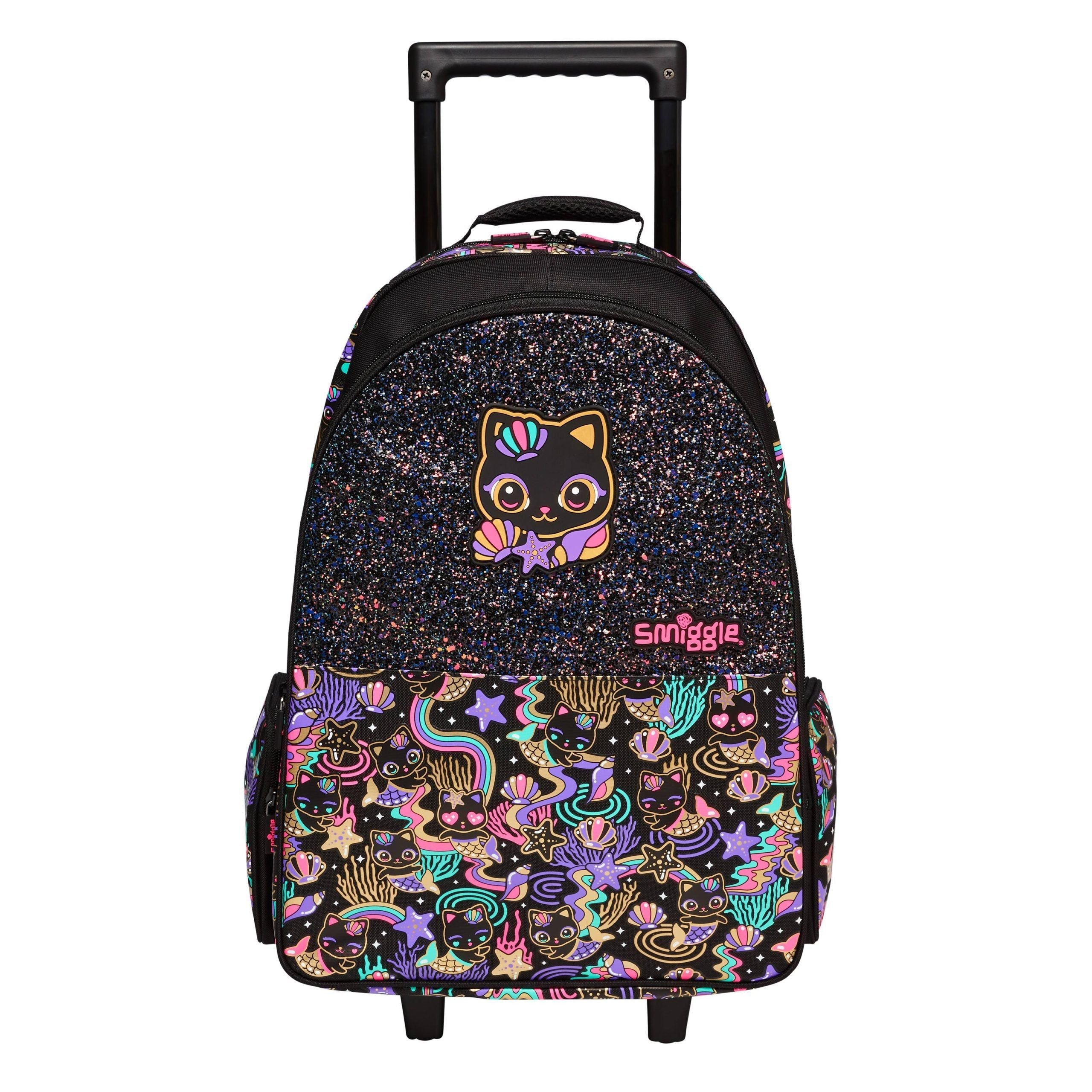 Smiggle - Привет Светящаяся Колесная Сумка на Колёсах для Школы и Путешествий