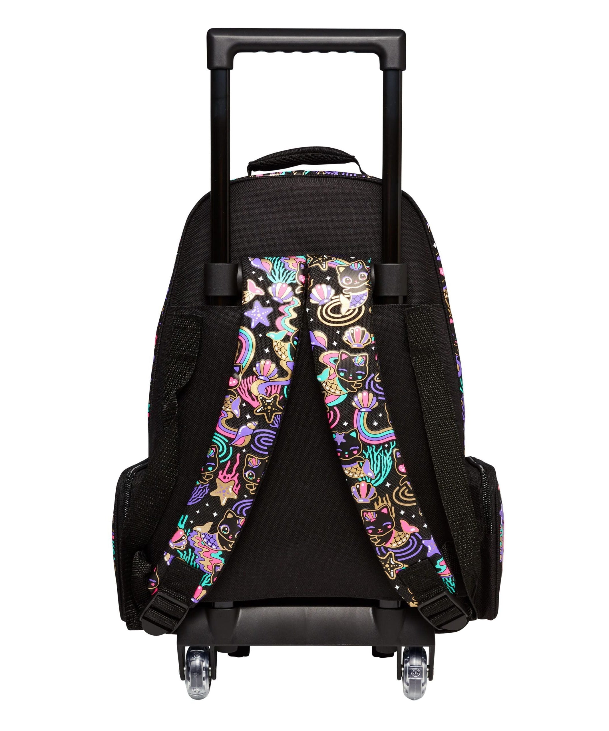 Smiggle - 嘿那里带灯轮拉杆学校和旅行包