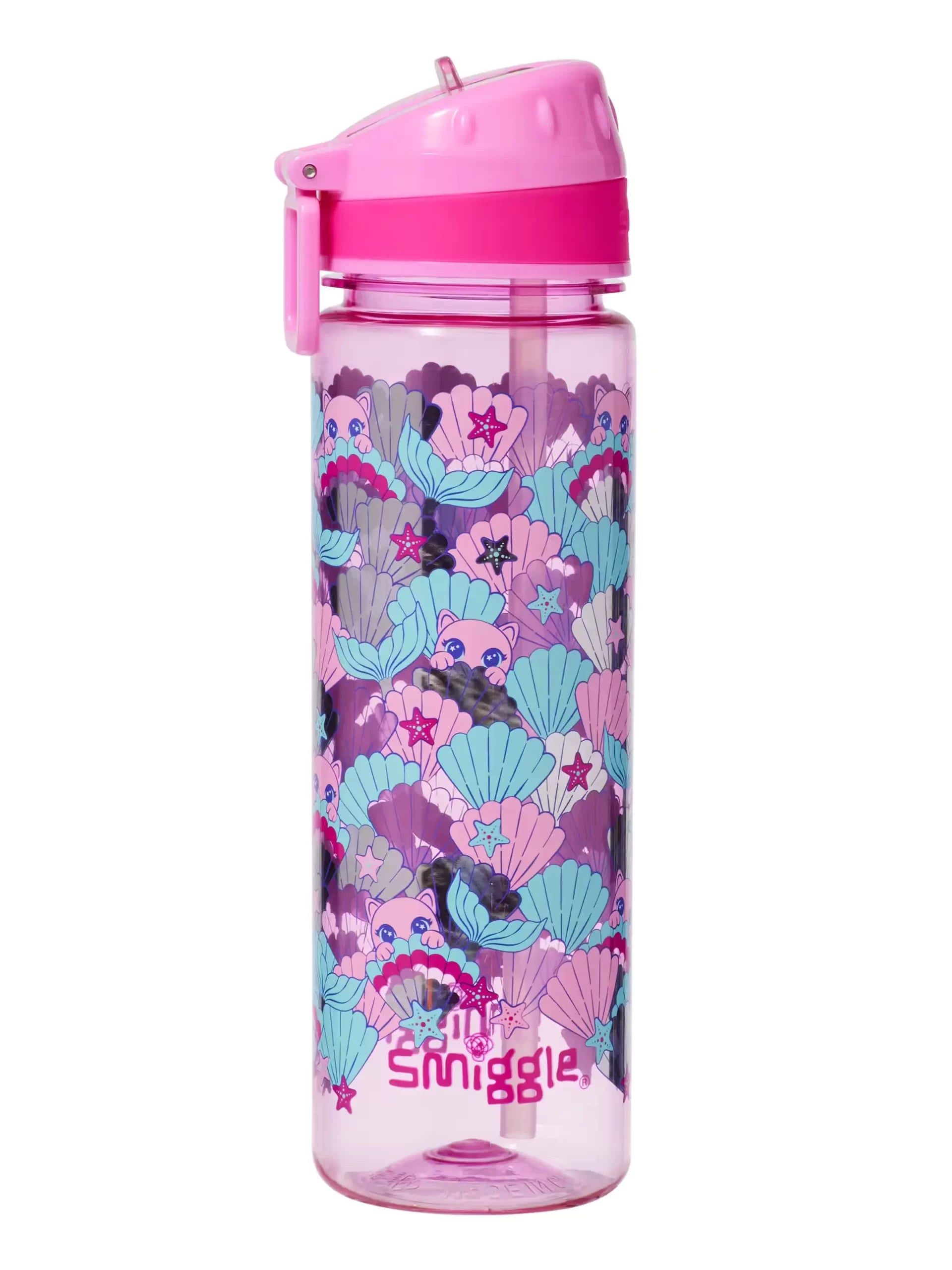 Smiggle - Hi There Pipetli 650ML BPA İçermeyen Suluk - Dinossi
