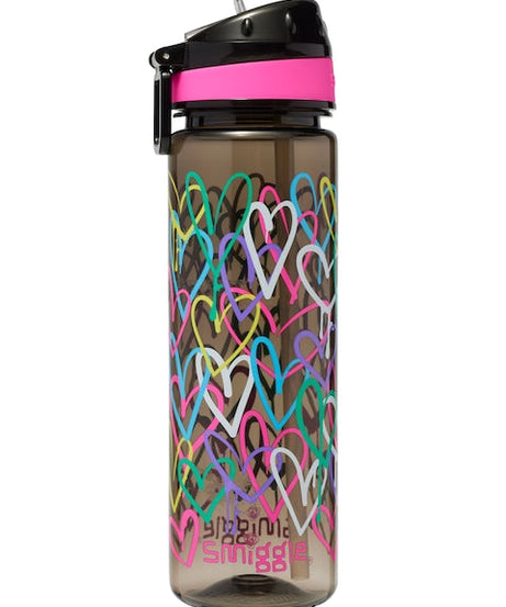 Smiggle - I Heart BPAフリー 650 ストロー ドリンカー