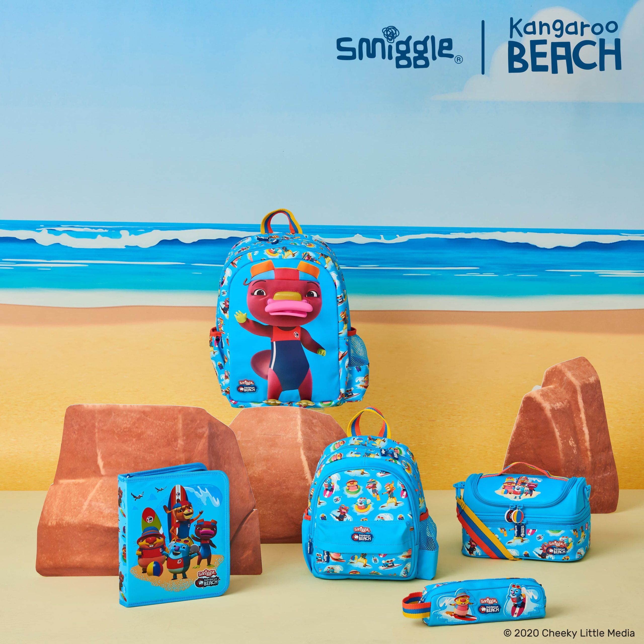 Smiggle - Kanguru Plajı Çift Katlı Beslenme Çantası