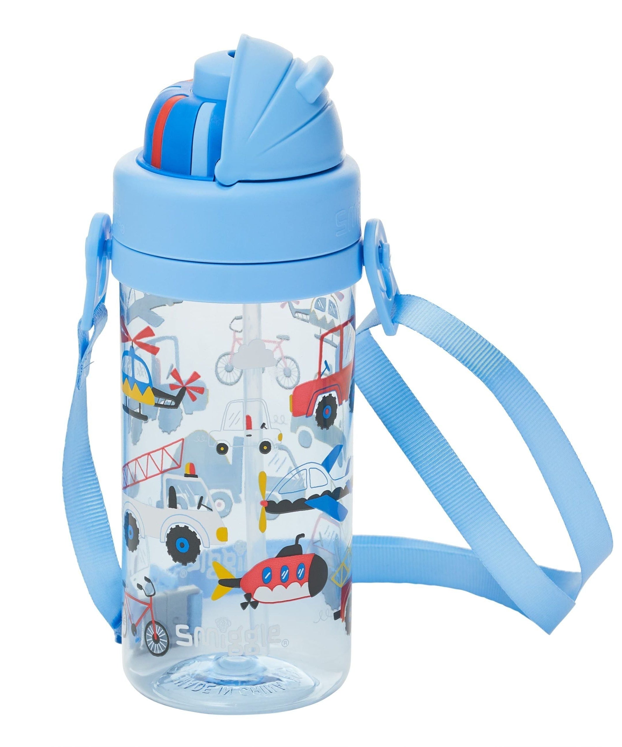 Smiggle - La La Pequeñísimo 400 ML Botella de Agua sin BPA con Pajilla Oculta
