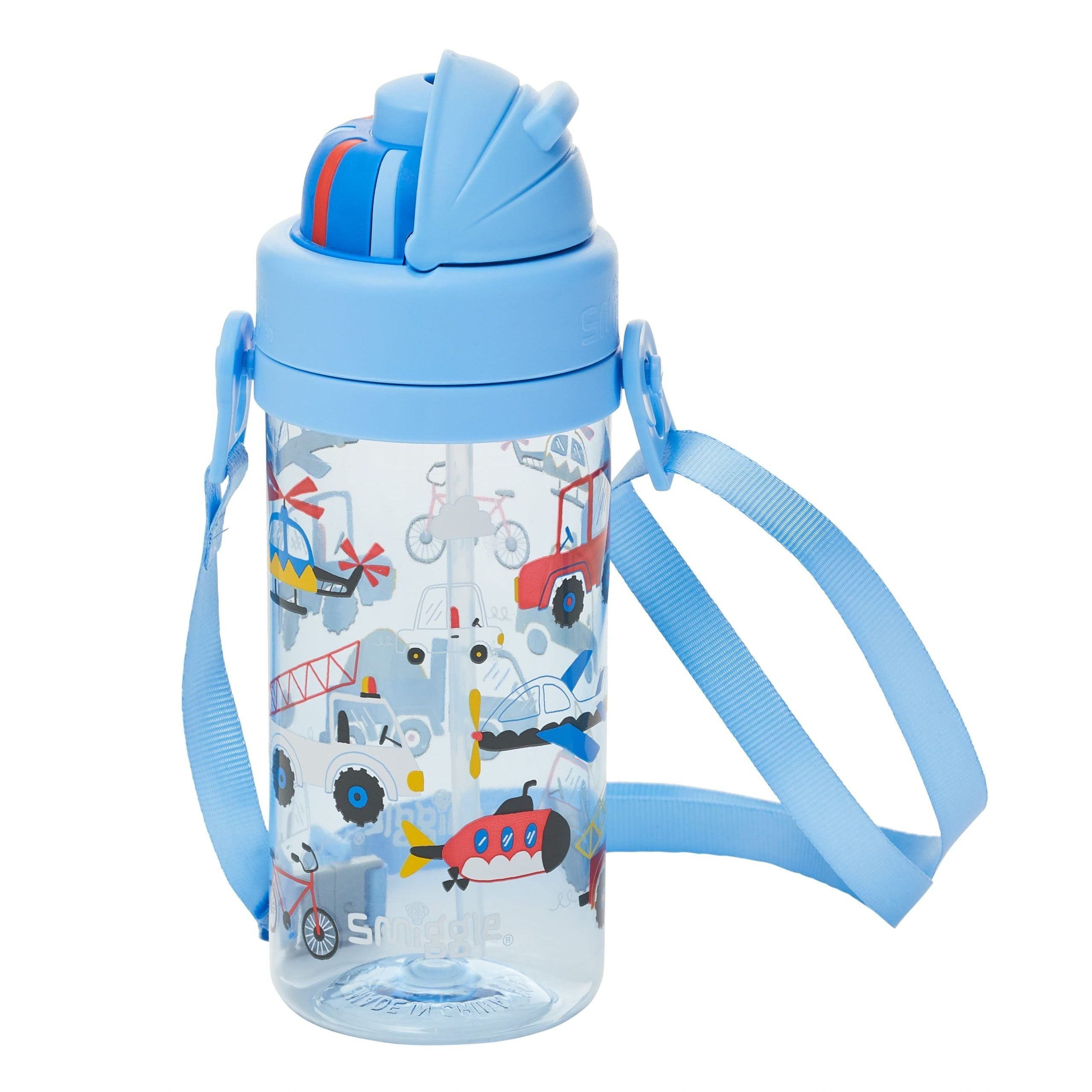 Smiggle - La La Teeny Tiny 400 ML Garrafa de Água com Canudo Oculto sem BPA