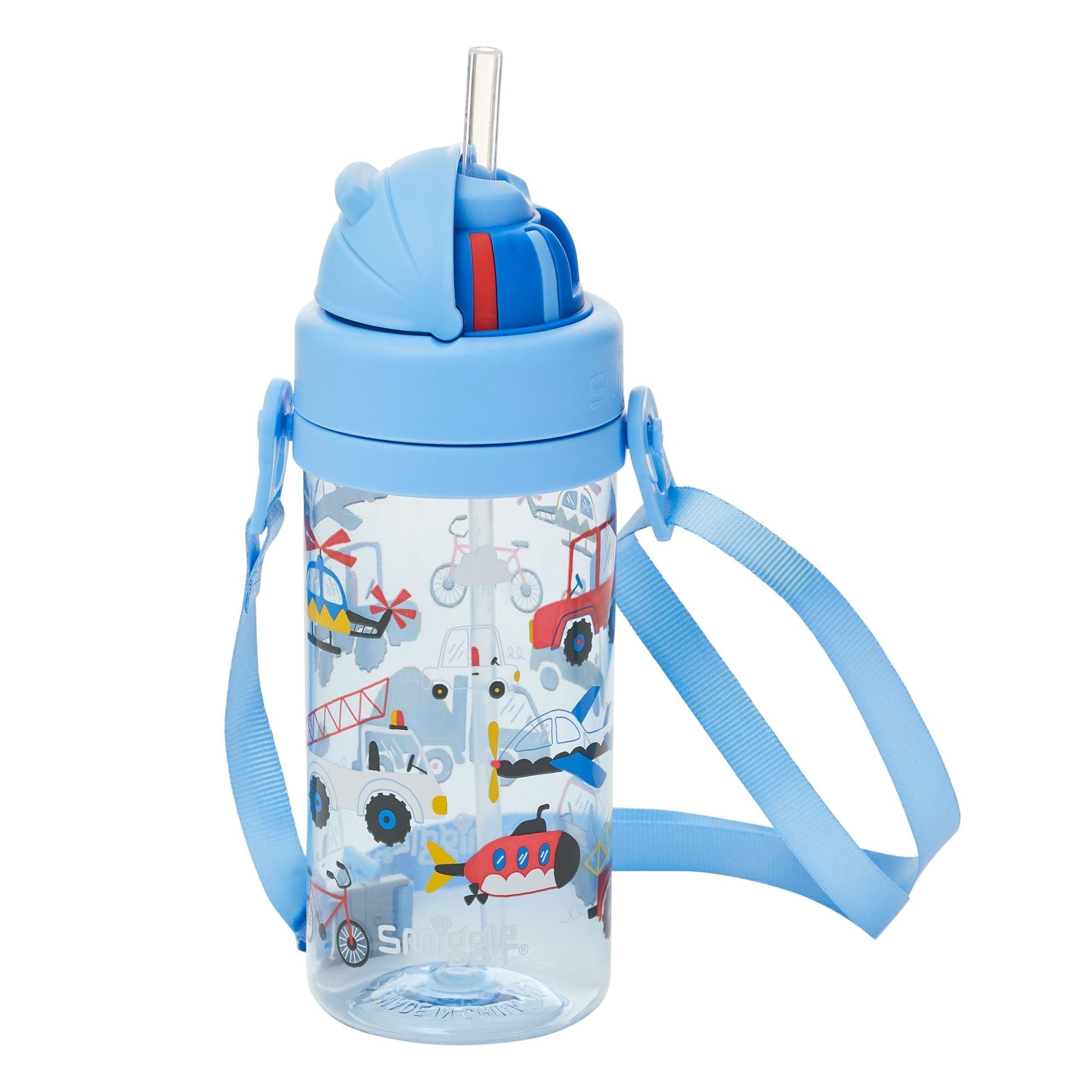 Smiggle - La La Pequeñísimo 400 ML Botella de Agua sin BPA con Pajilla Oculta