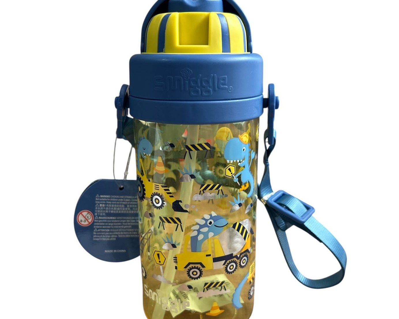 Smiggle - لا لا تيني تايني 400 ML زجاجة ماء خالية من BPA مع مصاصة مخفية