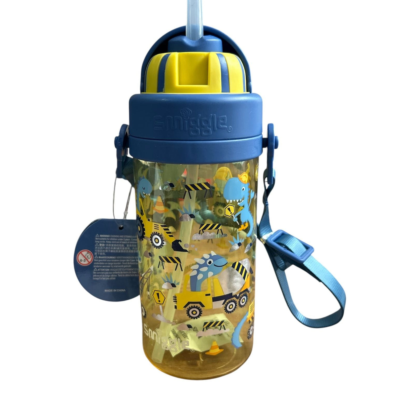 Smiggle - La La Teeny Tiny 400 ML Bottiglia d'acqua senza BPA con cannuccia nascosta